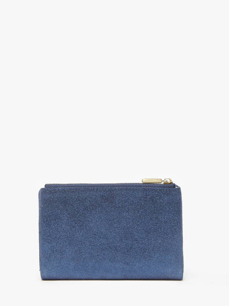 Wallet Leather Mila louise Blue vintage 3760XC other view 2