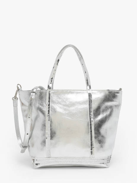 Sac Bandoulière Cabas Cuir Cuir Vanessa bruno Argent cabas cuir 30V40435