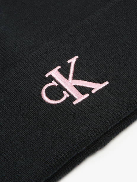 Beanie Calvin klein jeans Black monogram embro K612319 other view 1