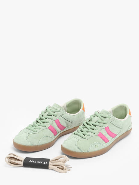 Sneakers In Leather Coolway Green women 7603168 other view 1