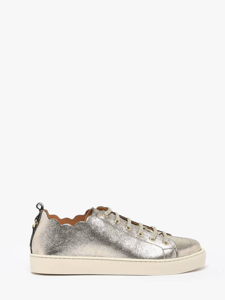 Sneakers In Leather Maison toufet Gold women O22231AT