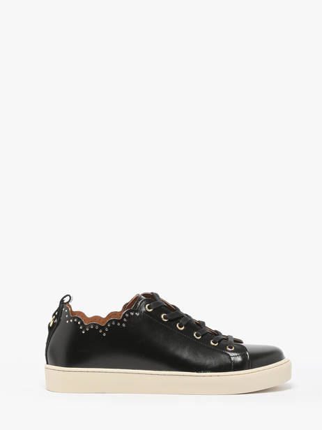 Sneakers In Leather Maison toufet Black women 22231AU