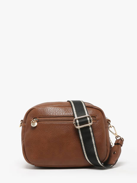 Crossbody Bag Zip Lulu castagnette Brown zip VICTOIRE other view 4