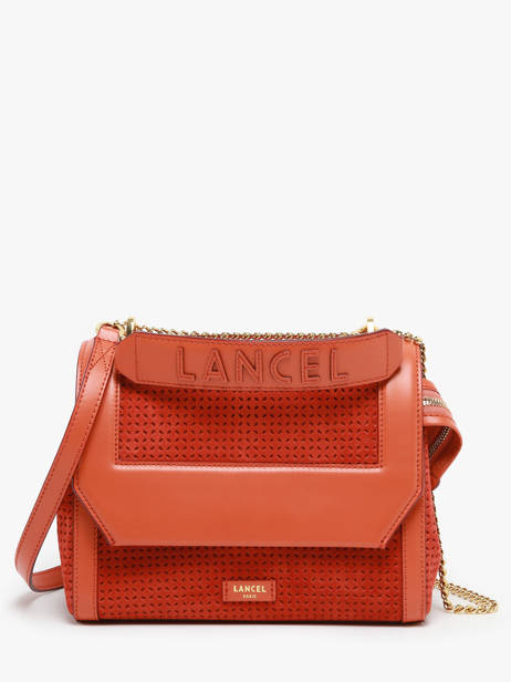 Shoulder Bag Ninon Leather Lancel Orange ninon A13182