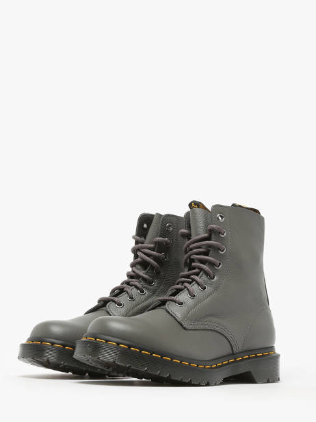 Boots In Leather Dr martens Gray women 31693029 other view 1