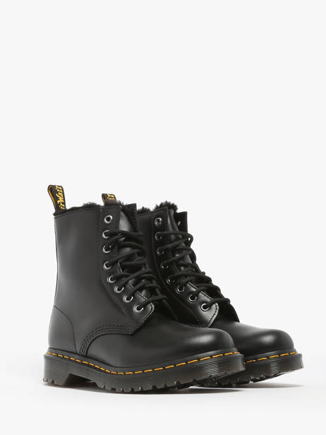 Boots In Leather Dr martens Black women 26238021 other view 1