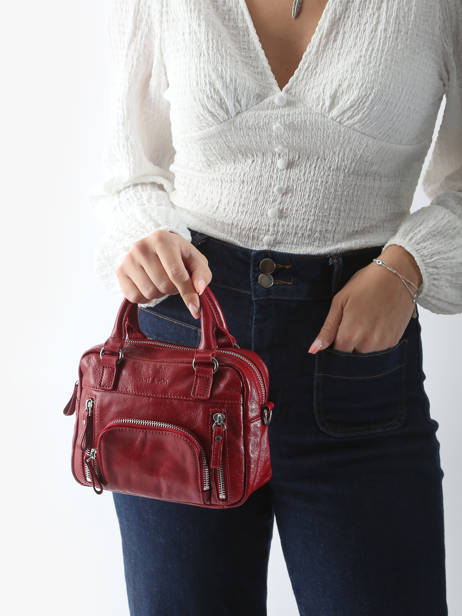 Crossbody Bag Vintage Leather Nat et nin Red vintage MICRMACY other view 1