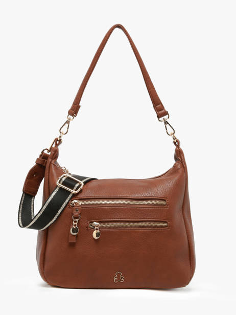 Sac Porté épaule Zip Lulu castagnette Marron zip VICTOR