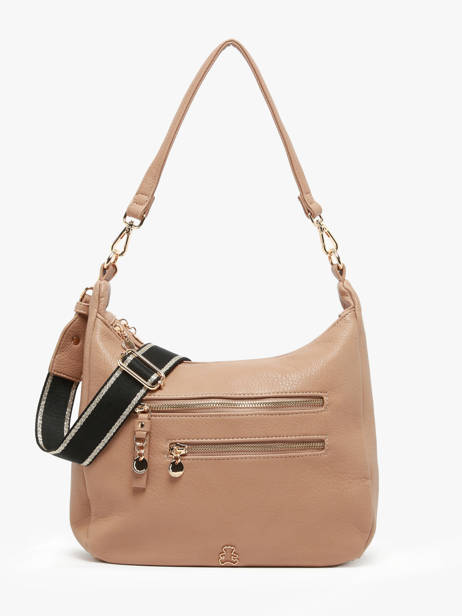 Sac Porté épaule Zip Lulu castagnette Marron zip VICTOR