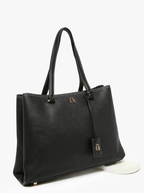 Shopping Bag Saffiano Lulu castagnette Black saffiano WALDEMAR other view 1