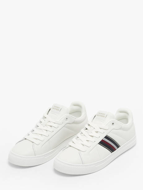 Sneakers In Leather Tommy hilfiger White women 8110YBL other view 1