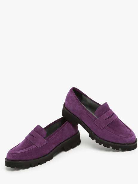 Moccasins In Leather Myma Violet women 1 other view 2