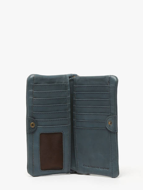 Leather Heritage Wallet Biba Blue heritage KA4 other view 1