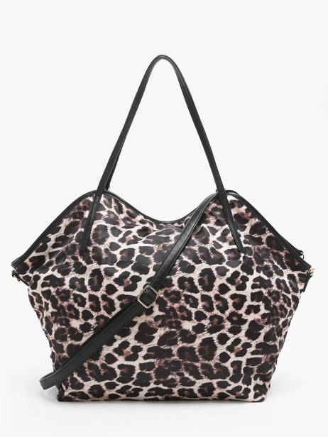 Shoulder Bag Leopard Nylon Miniprix Beige leopard BV24645 other view 3