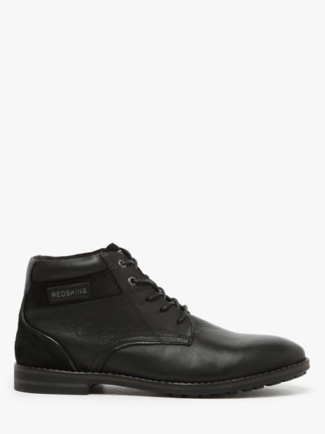 Bottines Elec En Cuir Redskins Noir men ELEC