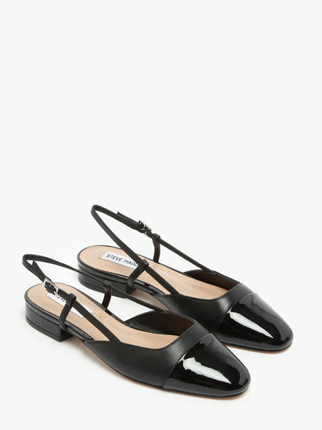 Escarpins Belinda En Cuir Steve madden Noir women Belinda Ballerina BLACK LEATHER vue secondaire 1