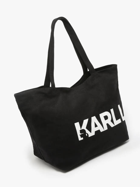 Cabas K Essential Coton Karl lagerfeld Noir k essential 246W3886 vue secondaire 1