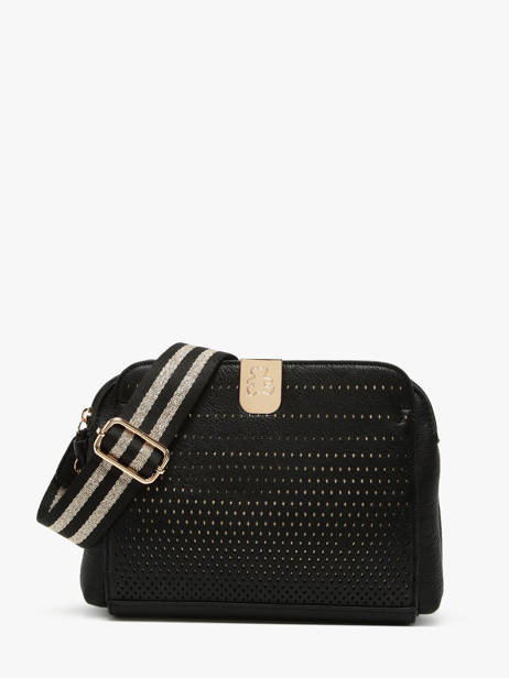 Shoulder Bag Ajoure Lulu castagnette Black ajoure WINSTON