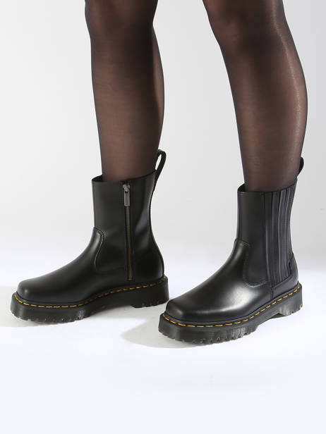 Boots In Leather Dr martens Black women 31950001 other view 1