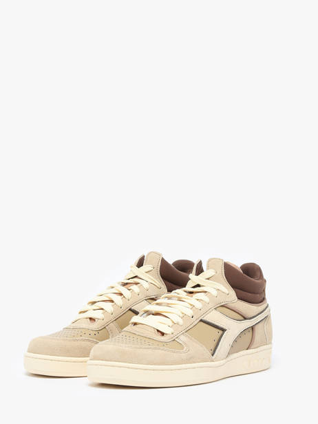 Mid-calf Magic Sneakers In Leather Diadora Beige unisex 1178563 other view 1