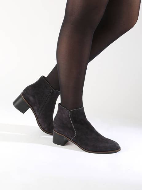 Heeled Boots Tiglon In Leather Mam'zelle Black women CSIUY48 other view 1