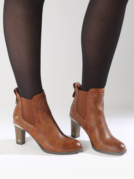 Heeled Boots Mustang Brown women 1470503 other view 1