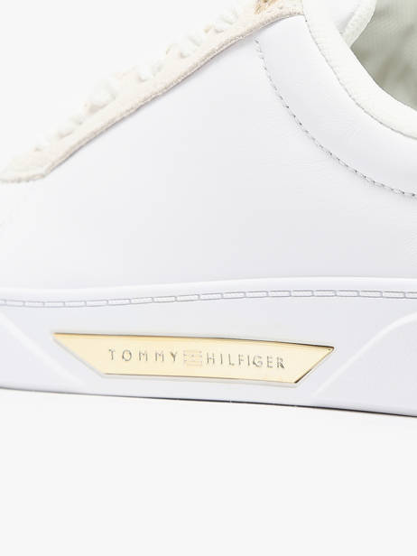 Sneakers In Leather Tommy hilfiger White women 8382YBS other view 2