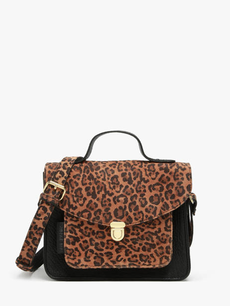 Sac Bandouliere Leopard Paul marius Brown leopard GEORGLEO