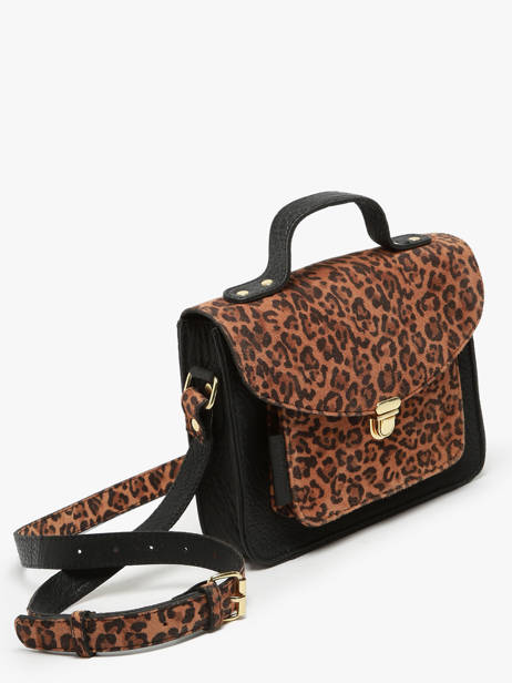 Sac Bandouliere Leopard Paul marius Brown leopard GEORGLEO other view 2