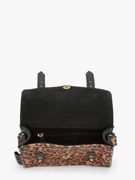 Leather Crossbody Bag Mini Leopard Paul marius Brown leopard MINILEO other view 3