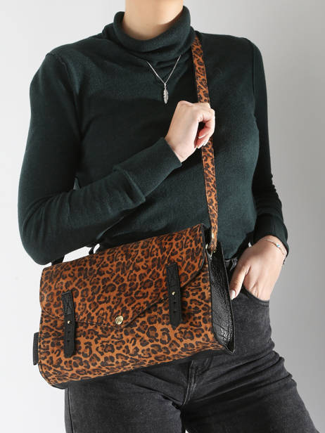 Crossbody Bag Indispensable Leopard Paul marius Brown leopard INDISLEO other view 1