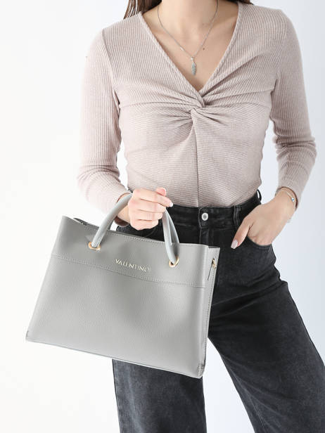 Sac Porté Main Alexia Valentino Gris alexia VBS5A802 vue secondaire 1