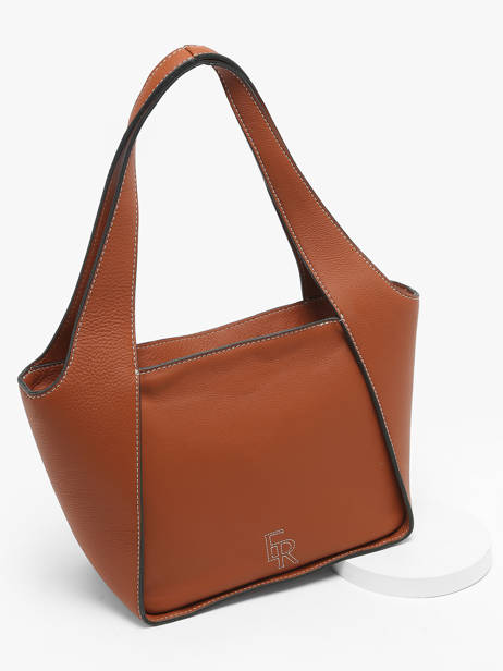 Shoulder Bag M Foudre Leather Etrier Brown foudre EFOD107M other view 2
