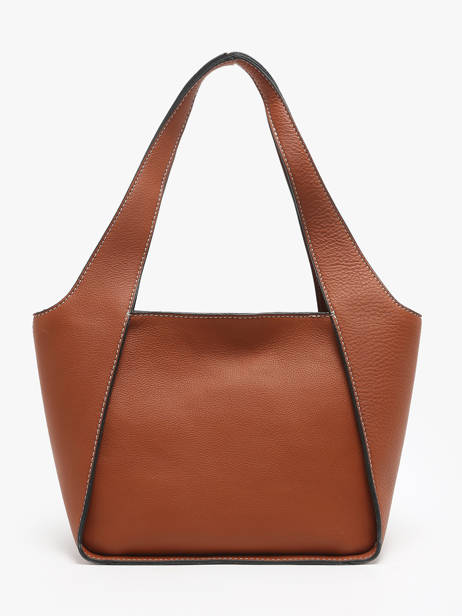 Shoulder Bag M Foudre Leather Etrier Brown foudre EFOD107M other view 4