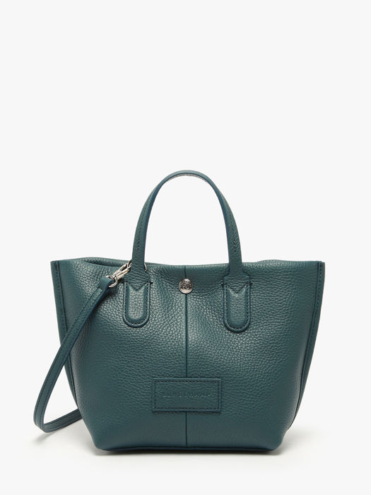 Longchamp Essential cuir Sacs porté main Bleu