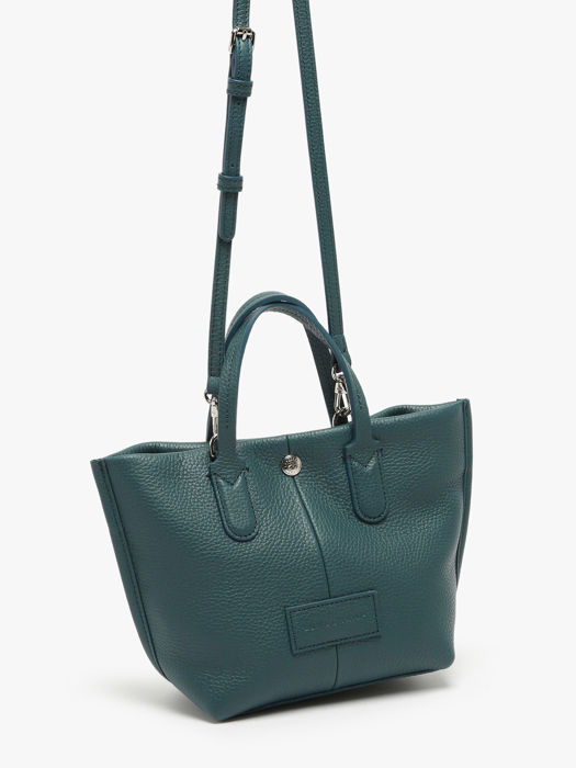 Longchamp Essential cuir Sacs porté main Bleu