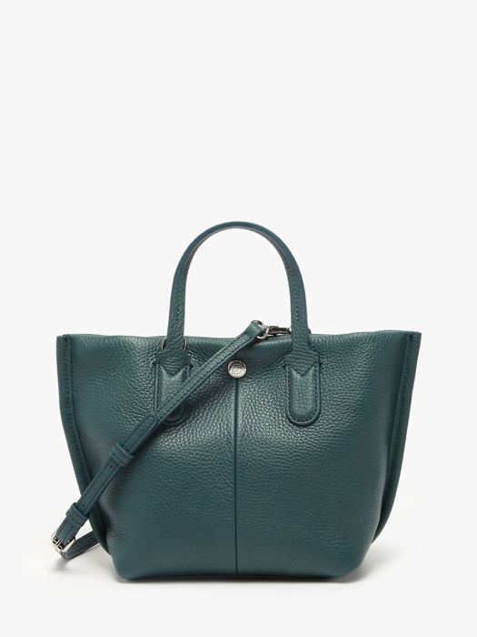 Longchamp Essential cuir Sacs porté main Bleu