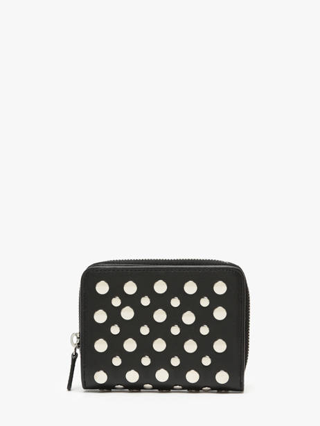 Portefeuille Domino En Cuir Et Studs Sonia rykiel Noir domino AC53LE14