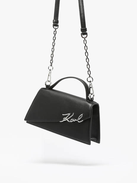 Shoulder Bag K Signature Leather Karl lagerfeld Black k signature A1W30458 other view 2