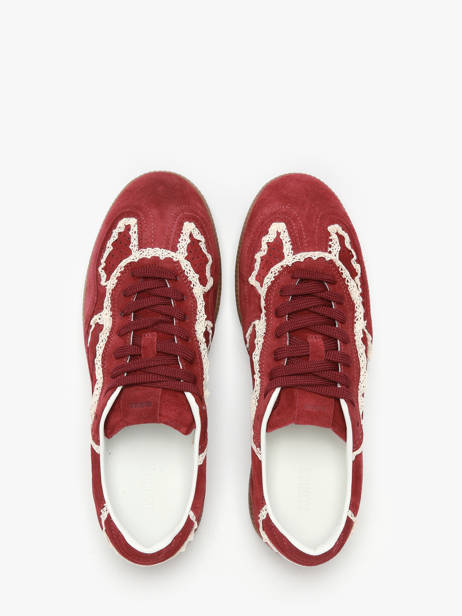 Sneakers Tb.490 Crochet Burgundy En Cuir Alohas Rouge women 10082303 vue secondaire 4