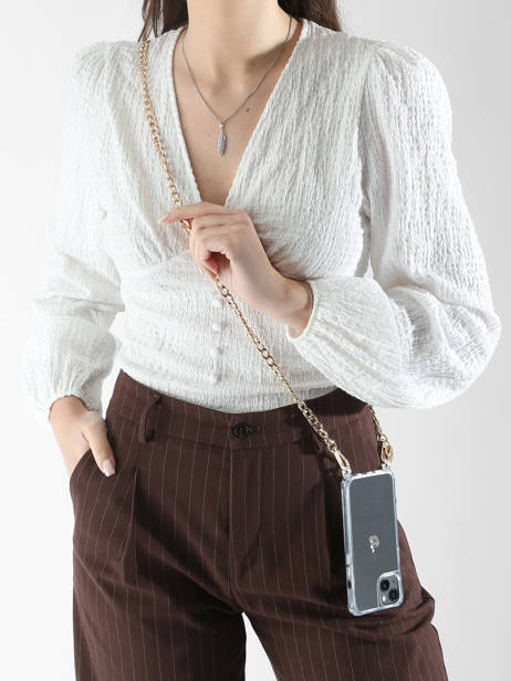 Chaine Coque Téléphone La coque francaise Beige chaine LE304694 vue secondaire 1