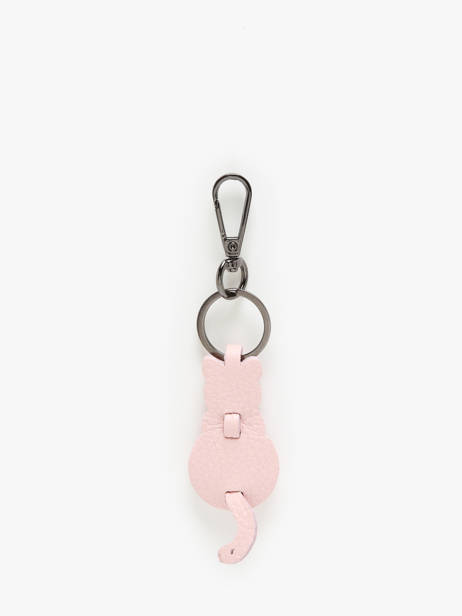 Leather Kitty Keychain Milano Pink caviar CA24125