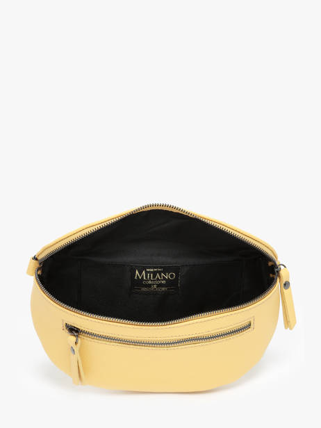 Leather Caviar Belt Bag Milano Yellow caviar CA23111 other view 3