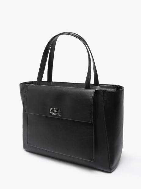 Sac Porté épaule Ck Medium Polyester Recyclé Calvin klein jeans Noir ck medium K612811 vue secondaire 2