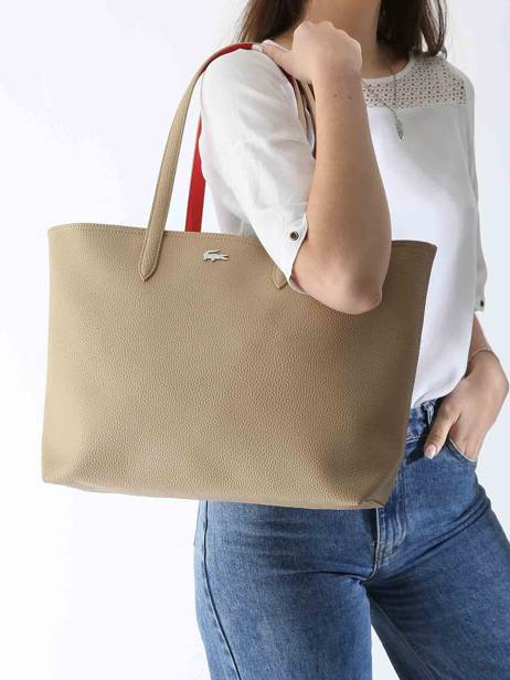 Shopping Bag Anna Lacoste Beige anna NF4823AA other view 1