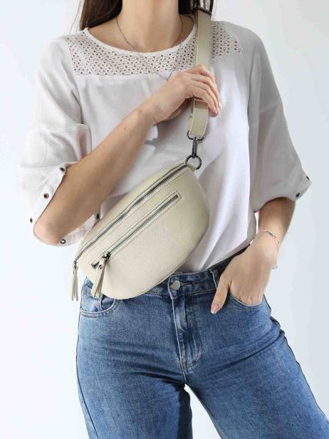 Leather Caviar Belt Bag Milano Beige caviar CA23111 other view 1