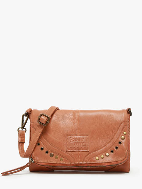 Shoulder Bag Glam Eyelet Leather Basilic pepper Brown glam eyelet BGLE43