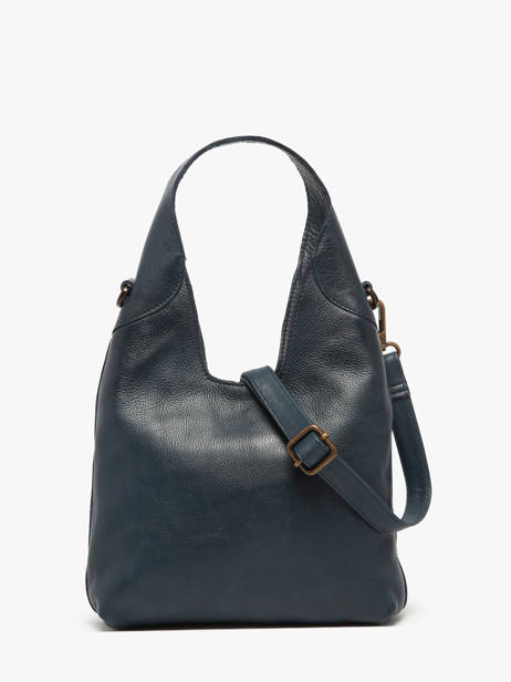 Shoulder Bag Cow Leather Basilic pepper Blue cow BCOW2S other view 4