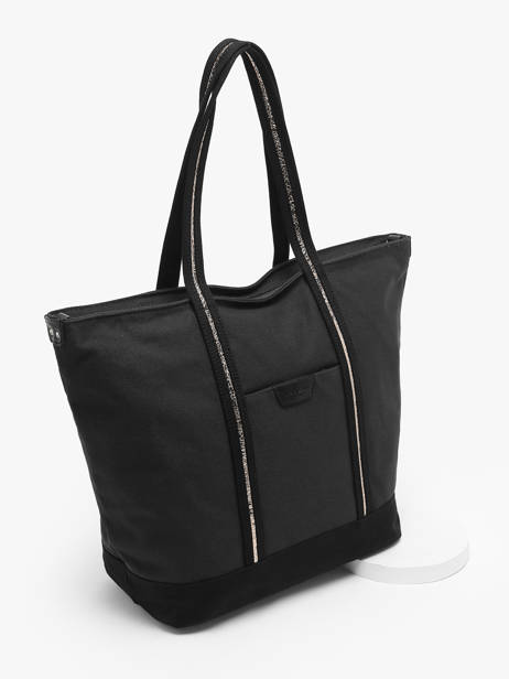 A4 Size Shoulder Bag Kaya Canvas Hexagona Black kaya 5920056 other view 2