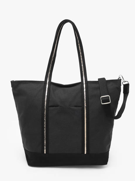 A4 Size Shoulder Bag Kaya Canvas Hexagona Black kaya 5920056 other view 4